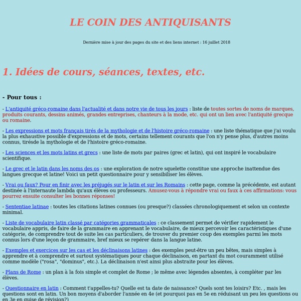 Coin antiquisants