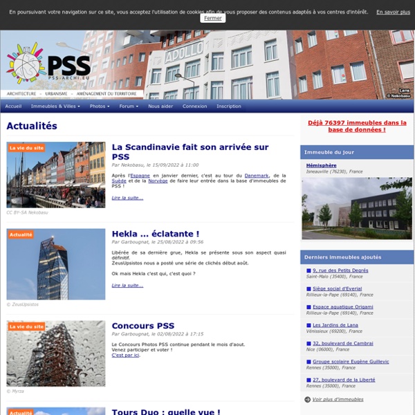 PSS : Inventaire des projets des villes françaises et européennes