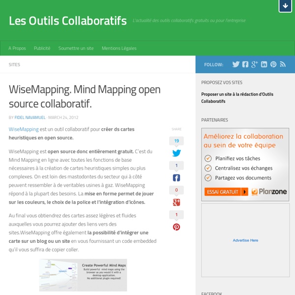 WiseMapping. Mind Mapping open source collaboratif