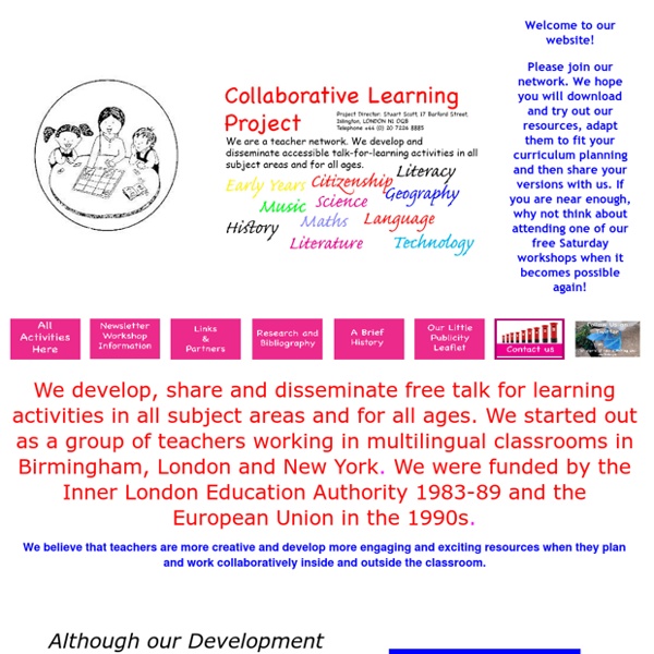 Collaborative Learning Project Homepage