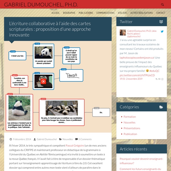 L’écriture collaborative à l’aide des cartes scripturales : proposition d’une approche innovante