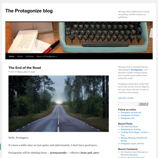 Protagonize: Collaborative creative writing community - fiction, poetry, stories, and great reading!