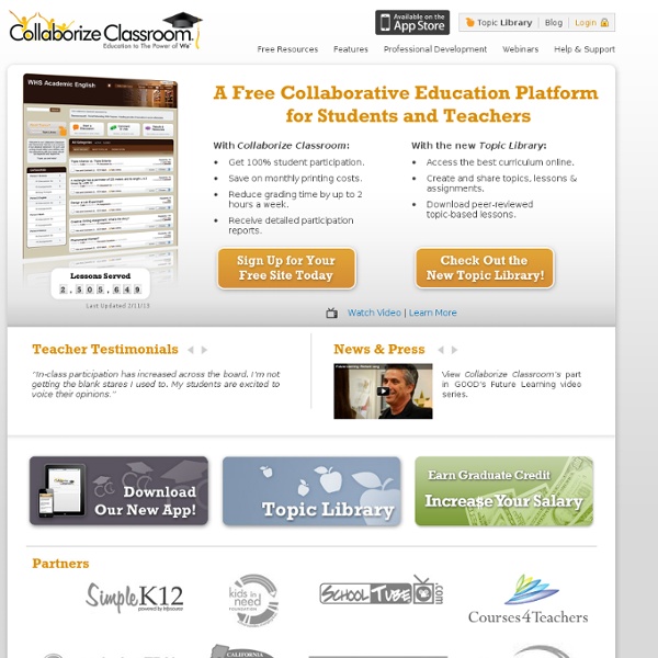 Collaborize Classroom - Online Education Technology for Teachers and Students