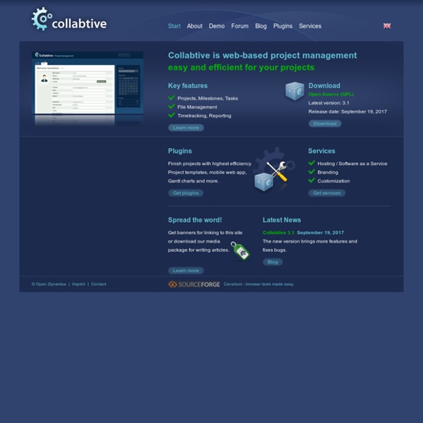 Collabtive - Open Source collaboration
