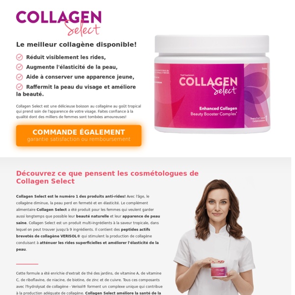 Collagen Select - N° 1 des produits anti-rides!