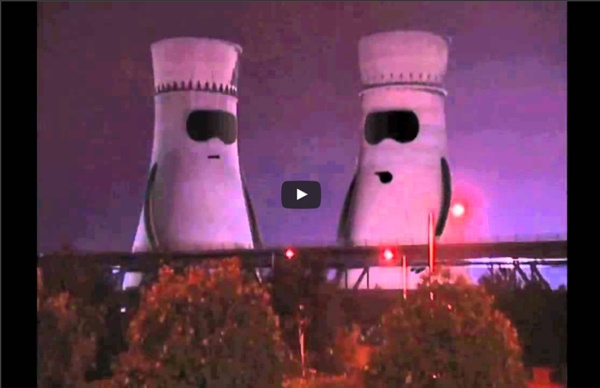 Collapsing Cooling Towers