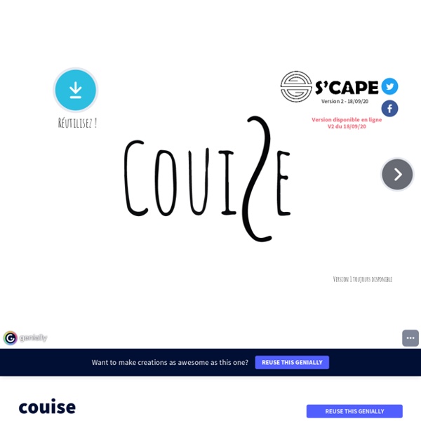Couise by Collectif SCAPE (scapedu) on Genially