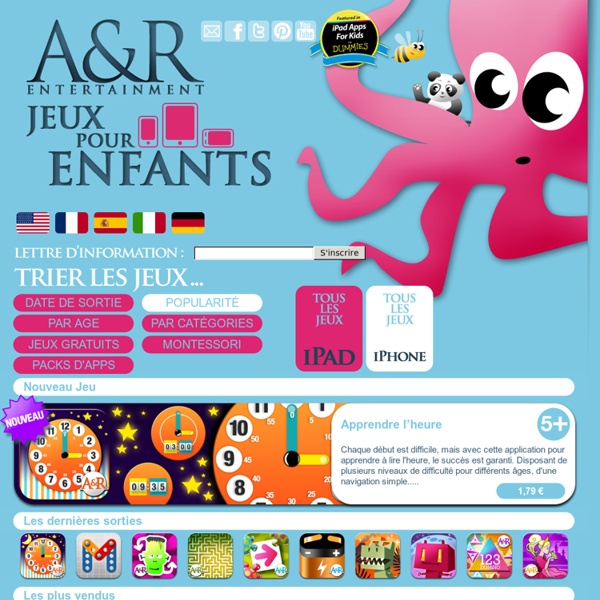 Collection de jeux educatifs et de livres interactifs pour les enfants Apprendre en s'amusant pour iPhone, iPad, iPod Touch, Android