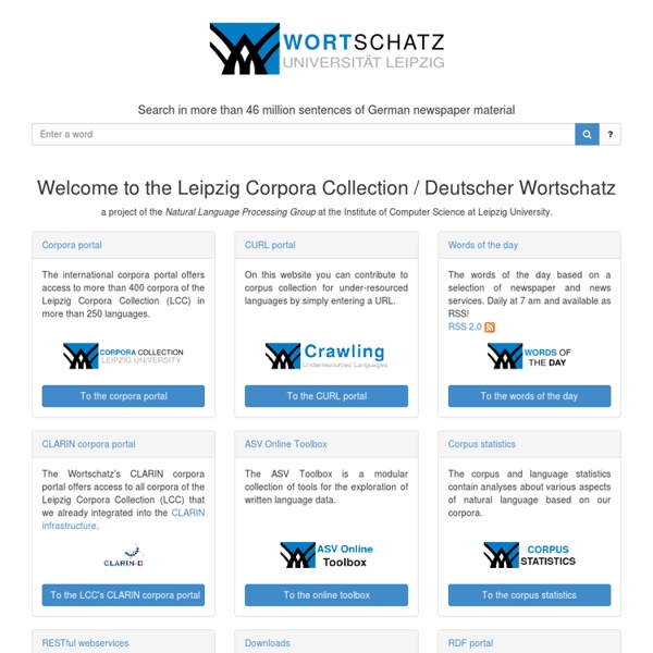 Deutscher Wortschatz - Portal