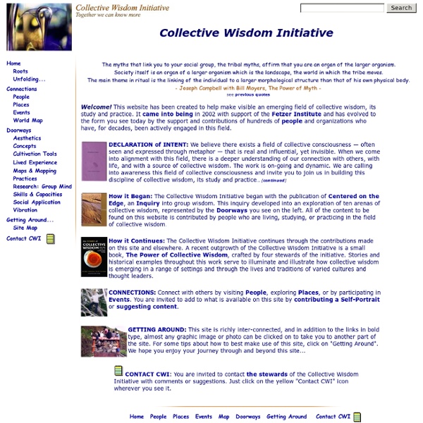Collective Wisdom Initiative home page