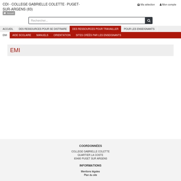Esidoc COLLEGE GABRIELLE COLETTE  PUGET SUR ARGENS  Pearltrees