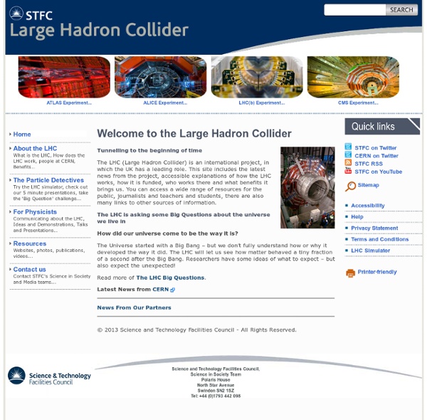 LHC - Welcome to the Large Hadron Collider