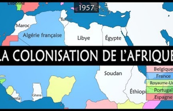 La colonisation de l'Afrique - Résumé sur carte