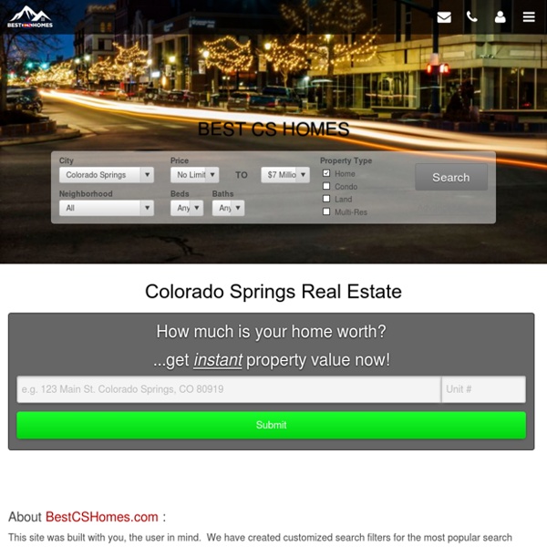 New Homes For Sale In Colorado Springs