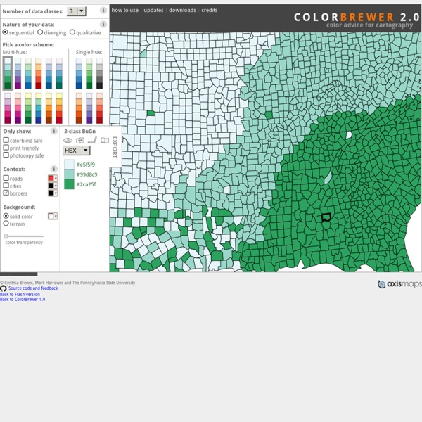 ColorBrewer: Color Advice for Maps