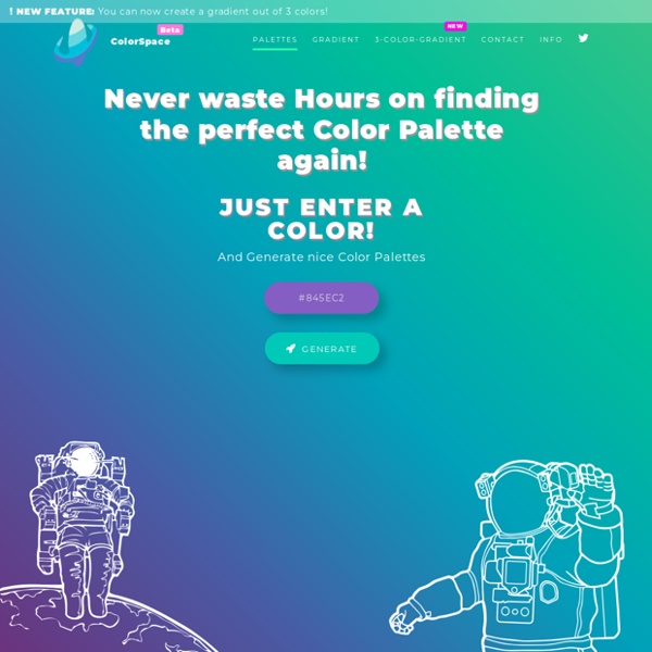 ColorSpace - Color Palettes Generator and Color Gradient Tool