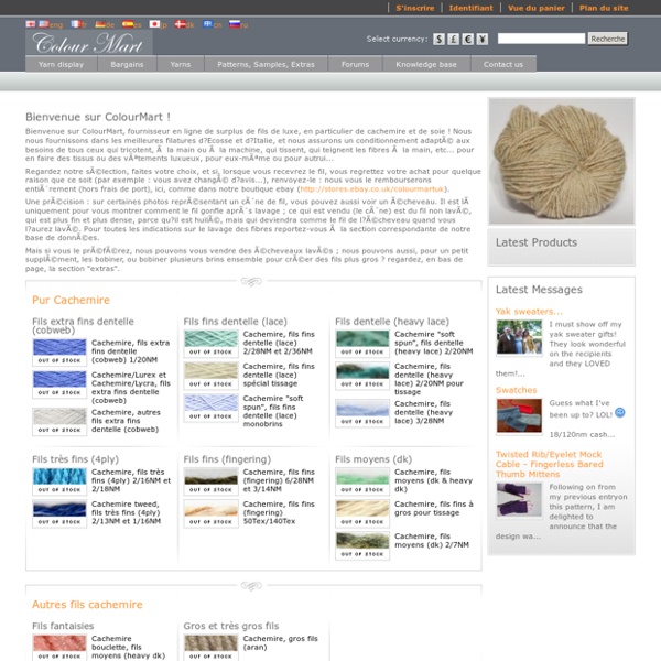 Shop for Cashmere Yarn, Aran and Lace