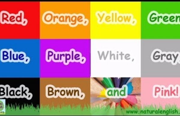 The Colors Song ~ Learn the Colors / Colours ~ Simple Learning for Children ~ by Natural English