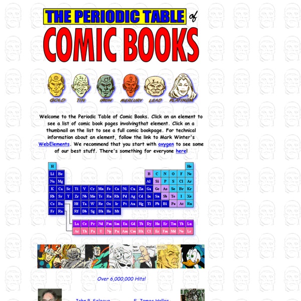The Comic Book Periodic Table of the Elements