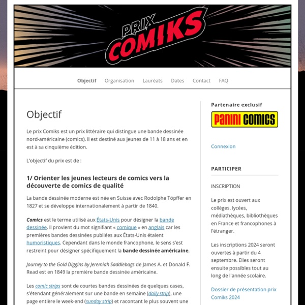 Prix Comiks – Le prix Comiks est un prix littéraire qui distingue un comics
