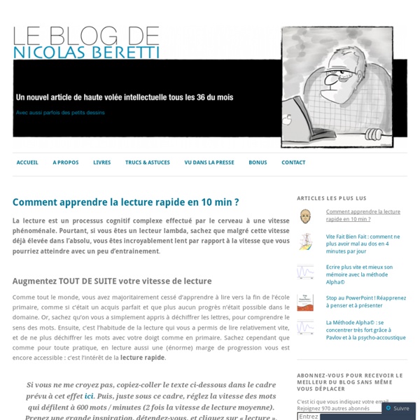 Comment apprendre la lecture rapide en 10 min ?