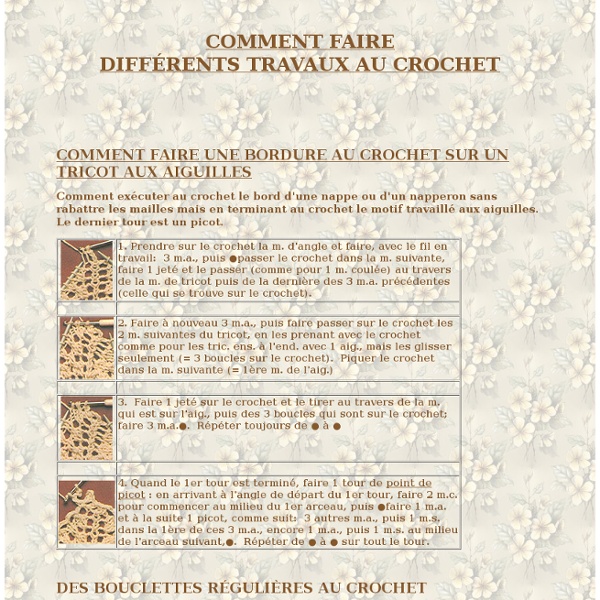 comment faire un picot au crochet