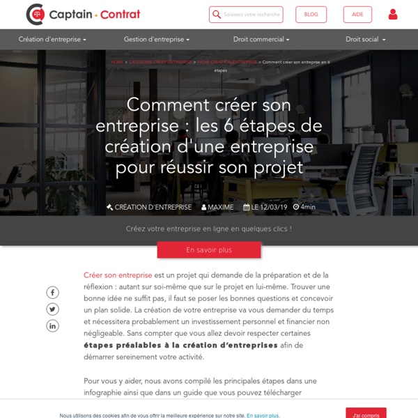 Comment créer son entreprise ?