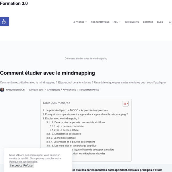 Apprendre a apprendre : comment étudier avec le mindmapping