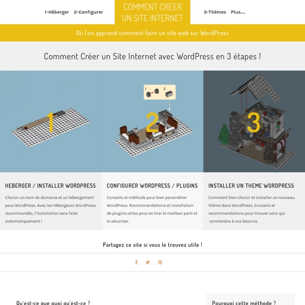 FR - Comment créer un site internet avec Wordpress, le guide complet!