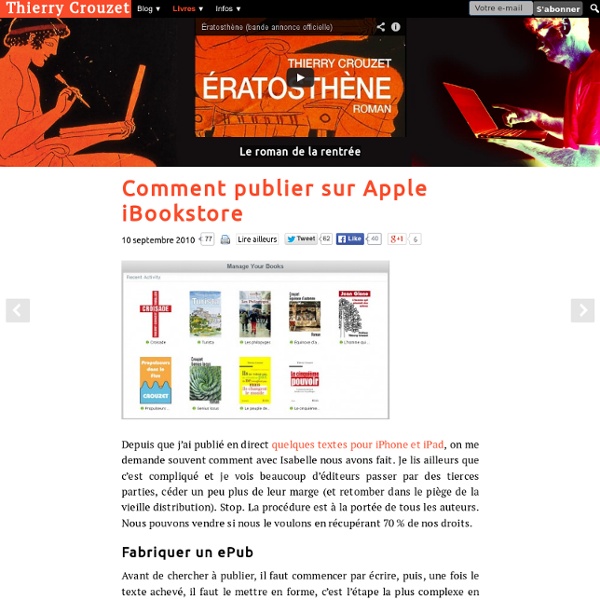 Comment publier sur Apple iBookstore