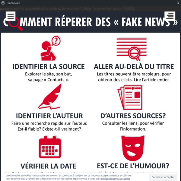 #FakeNews-Comment repérer les “fake news”? – Blogged!