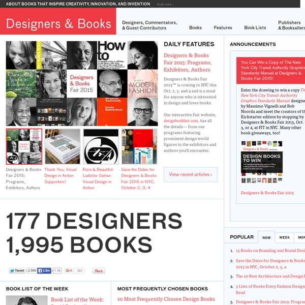 Book lists and commentary from esteemed designers and architects
