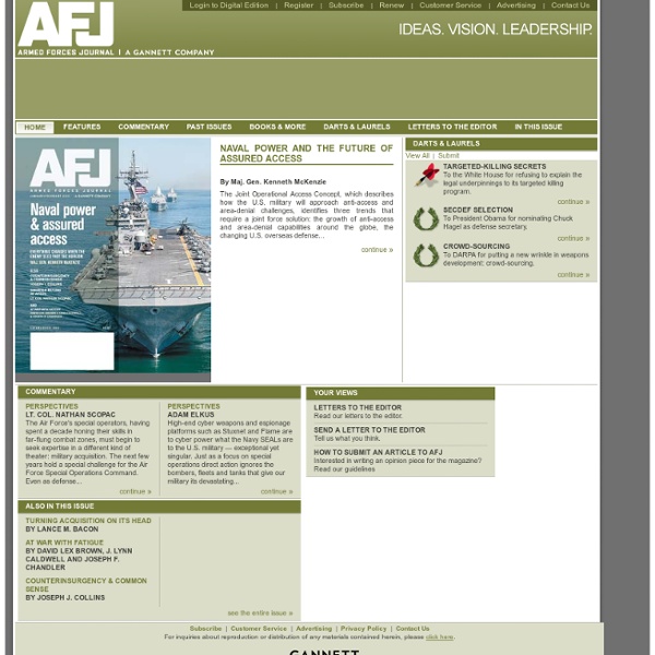 Armed Forces Journal — Commentary and debate on military and defense issues