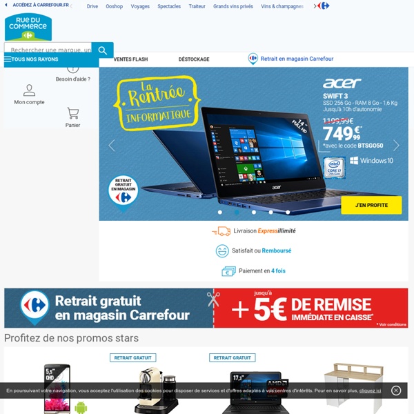 RueDuCommerce  – Achat et vente : les 1 euros, ordinateur portab