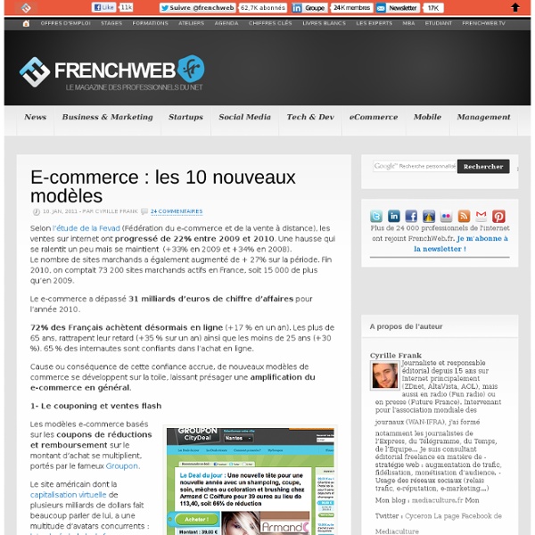 E-commerce : les 10 nouveaux modèles