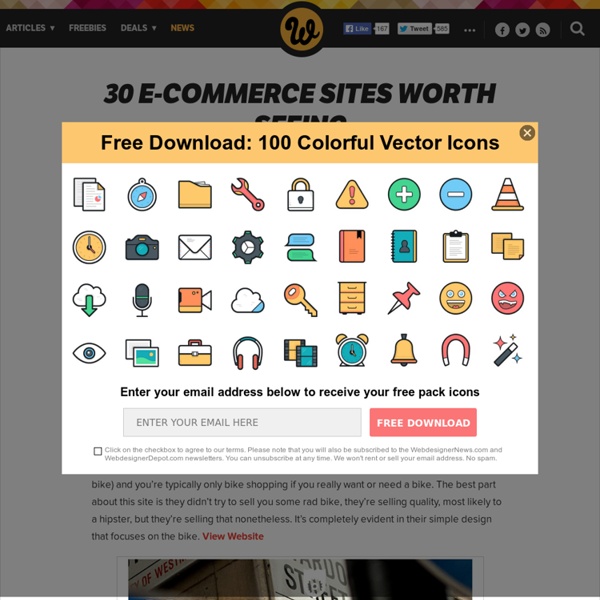 30 e-commerce sites worth seeing