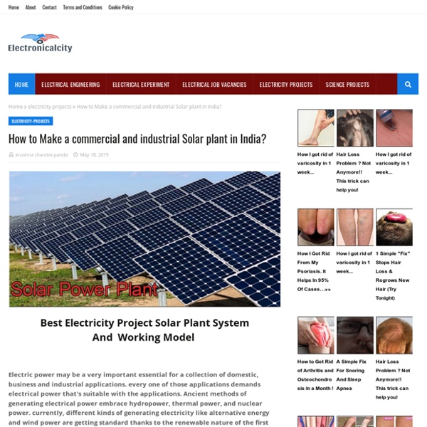 How to Make a commercial and industrial Solar plant in India?