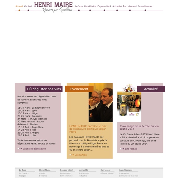 Recrute, Commercial, Vente, Emplois, Avenir, CV, Lettre de motivation, Henri Maire, Domaines Henri Maire, vins du Jura, vins d'arbois, vin jaune, vin de paille, vin rouge, vin rosé, vin blanc, crémant du jura, vin fou, macvin du jura, trousseau, savagnin,