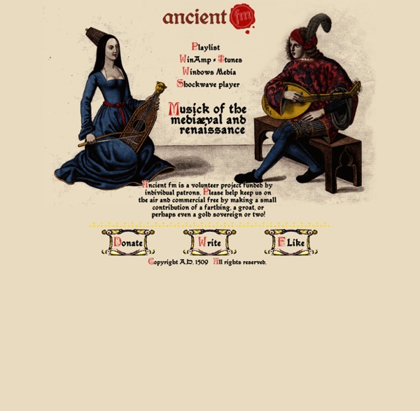 Ancient FM - Commercial-free Mediaeval and Renaissance Music