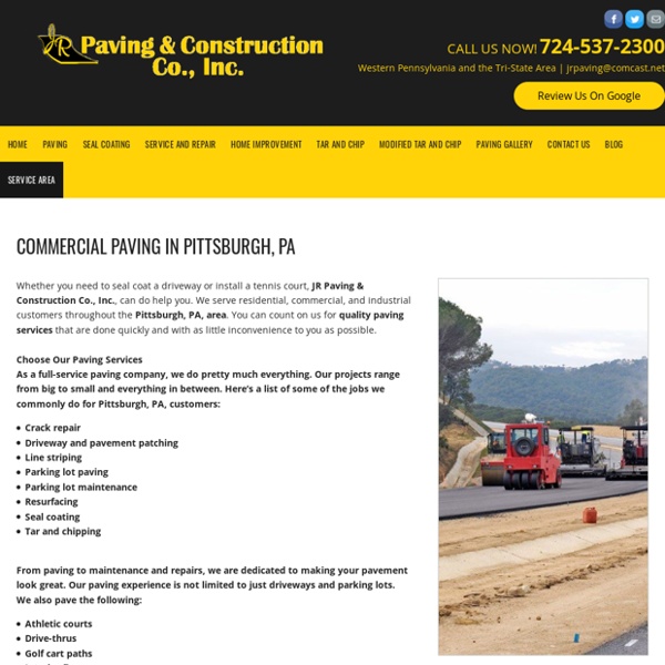 Commercial Paving Services for Pittsburgh, PA