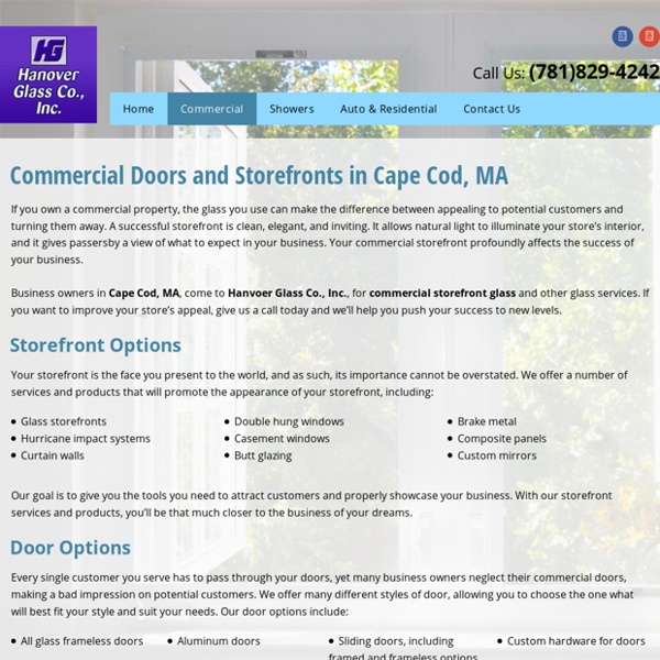 Commercial Storefront Services in Cape Cod, MA