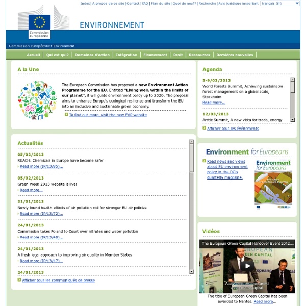 Commission européenne - Environnement