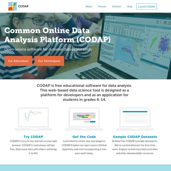 CODAP - Common Online Data Analysis Platform