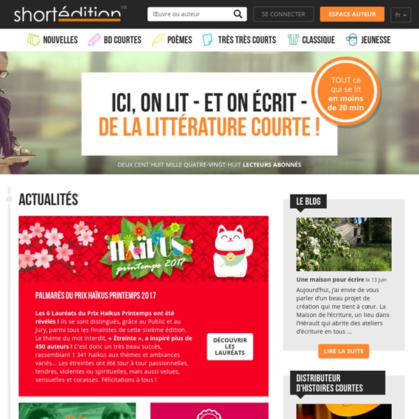 Short Édition - Éditeur communautaire de littérature courte.