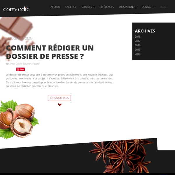 Comment rédiger un dossier de presse ? - Com.edit agence de communication agroalimentaire Valence - agence food