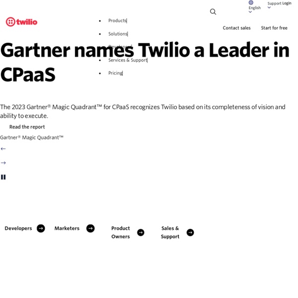 Twilio - Communication APIs for SMS, Voice, Video and Authentication