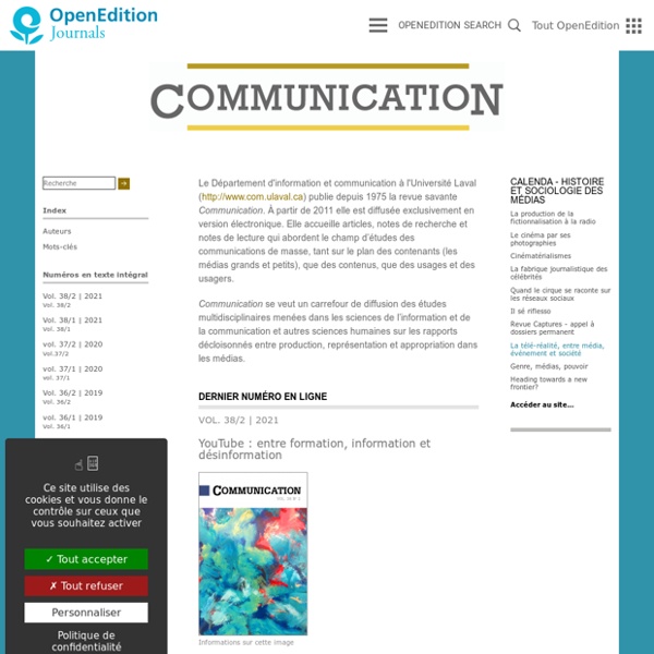 Communication - Information médias théories pratiques