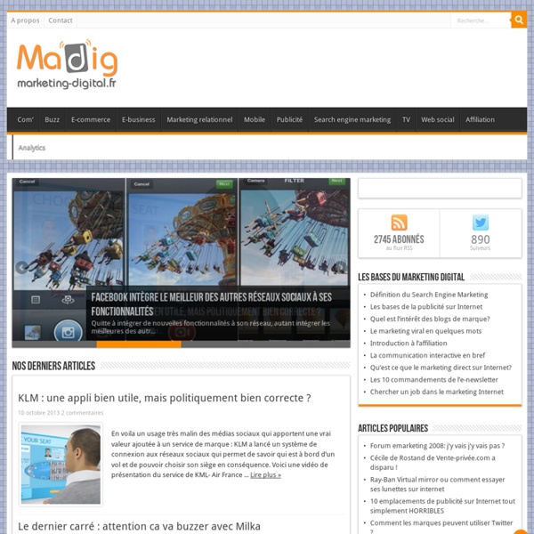 Madig - Marketing Digital : le blog du marketing Internet et de la communication interactive