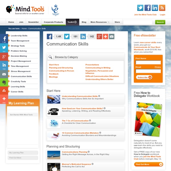 Improve Your Communication Skills - Online Training from MindTools.com