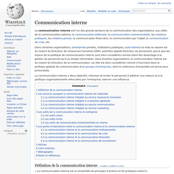 Communication interne